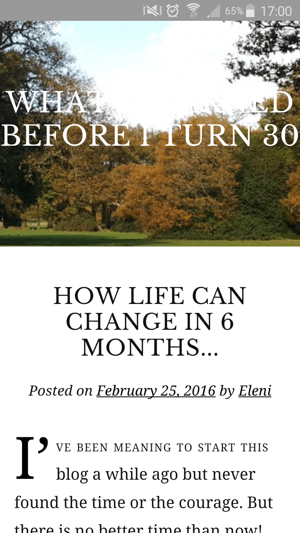 A month of blogging&nbsp;today!