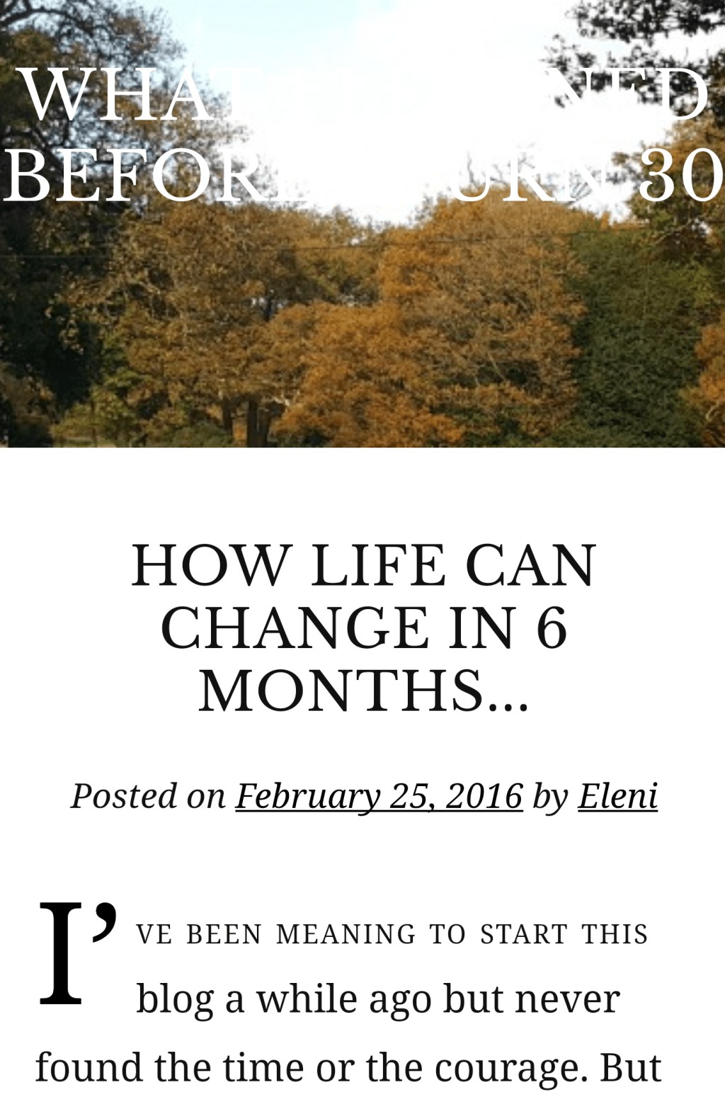 One year of&nbsp;blogging!