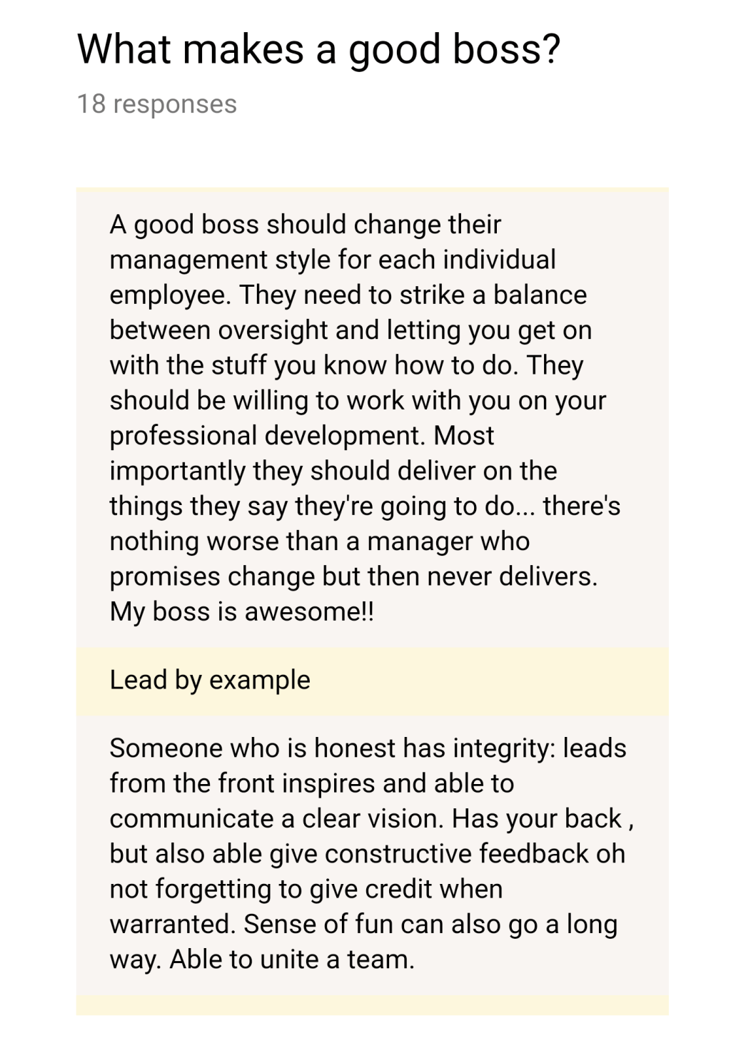 What makes a good&nbsp;boss?