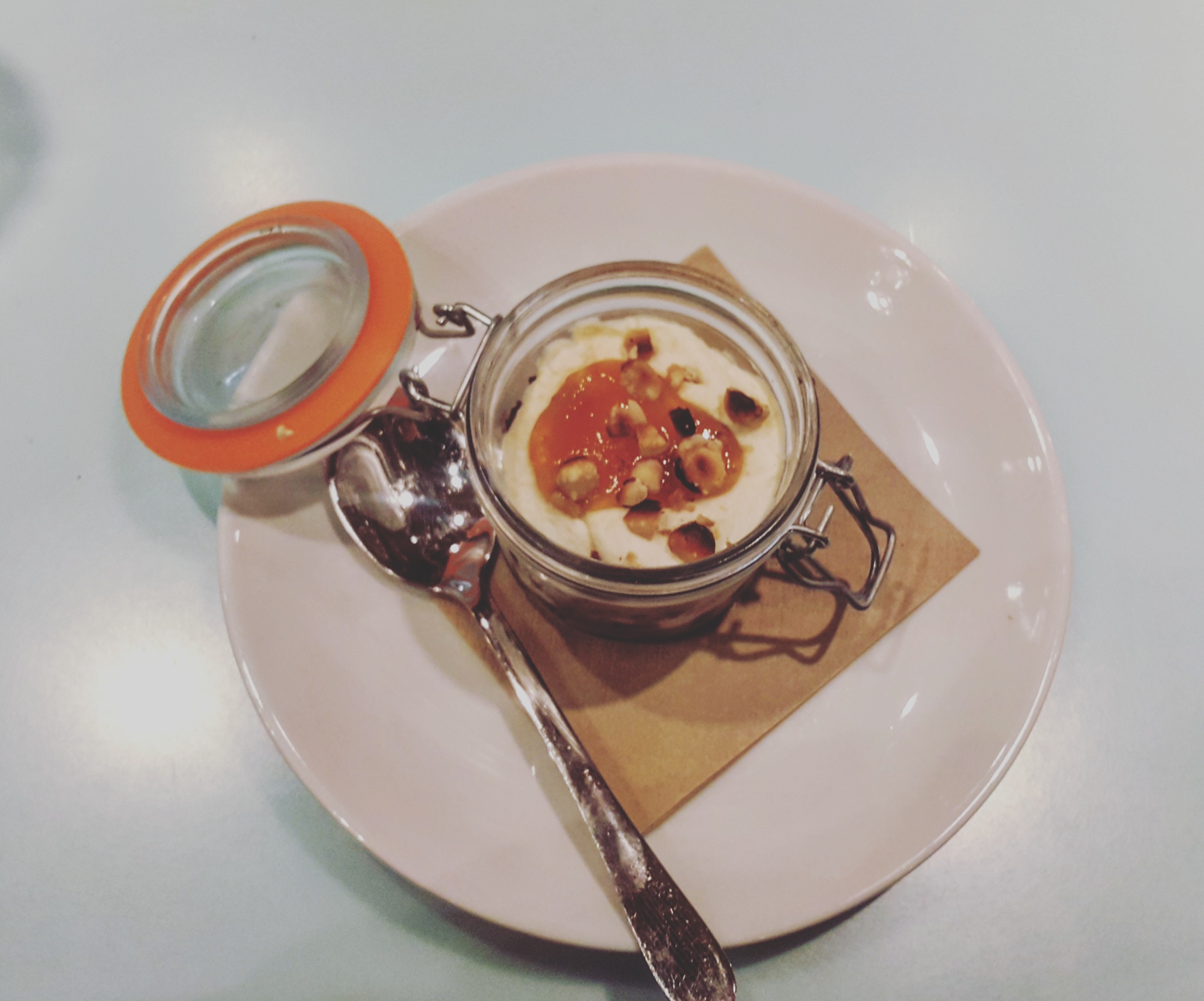 Aquavit Poached Apricot and Chocolate Cake Trifle