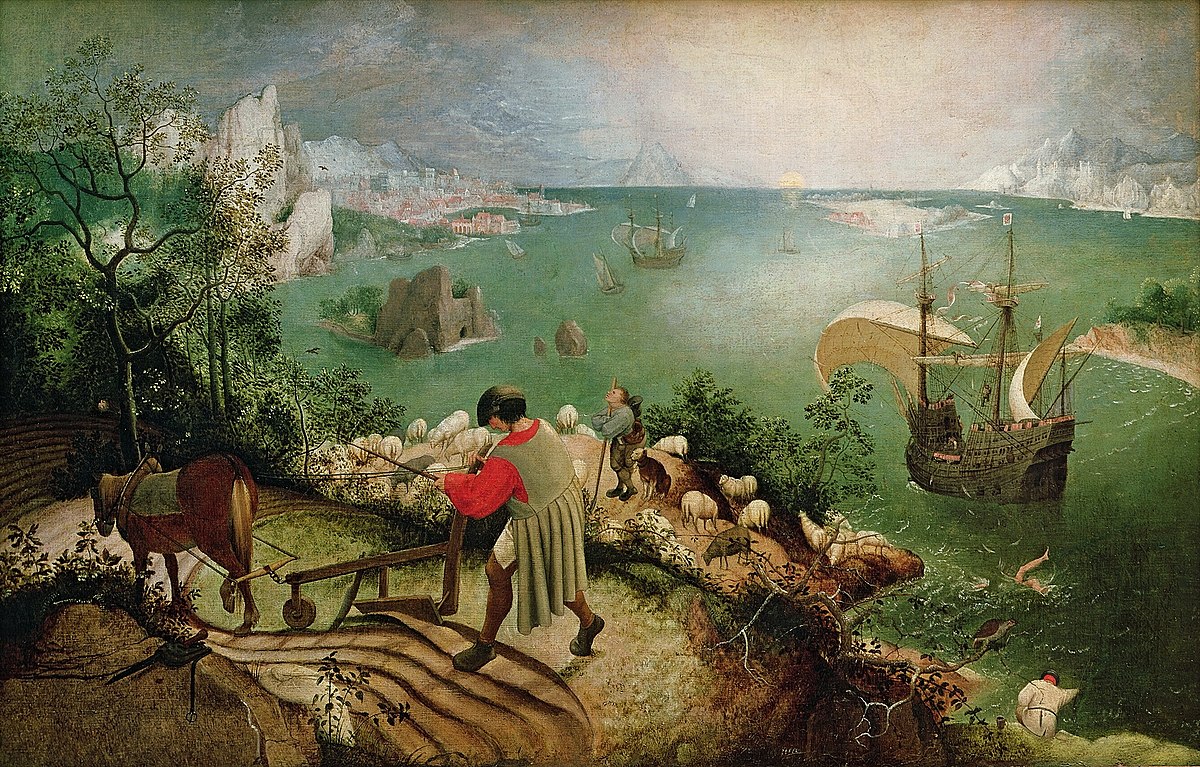 Landscape with the fall of Icarus