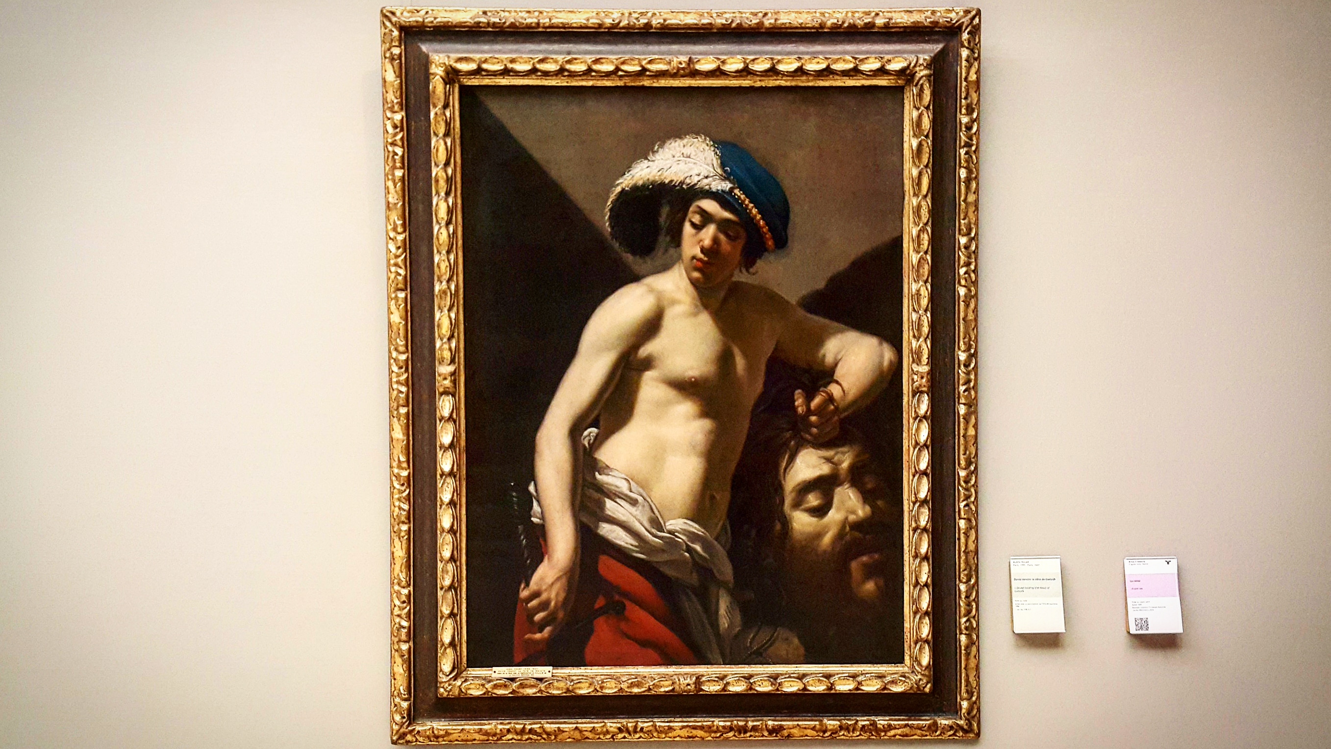 David tenant la tete de Goliath, Aubin Vouet