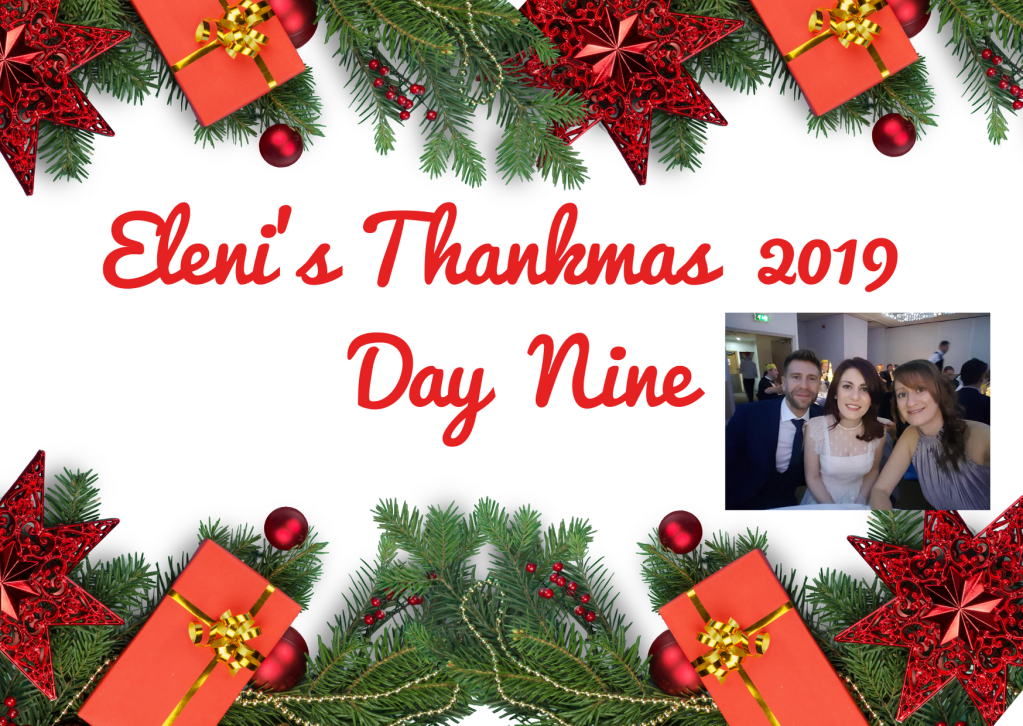 Thankmas Day Nine: Thank you&nbsp;Chris