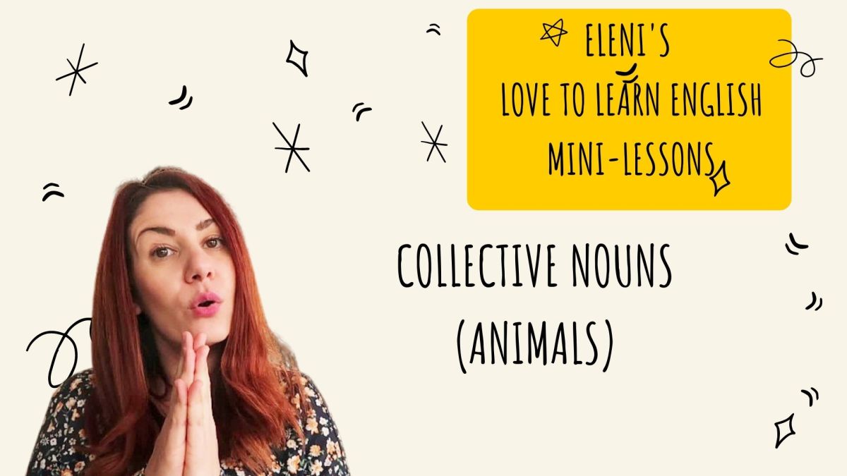 Collective nouns (animals) – Eleni’s Love to Learn English mini&nbsp;lessons
